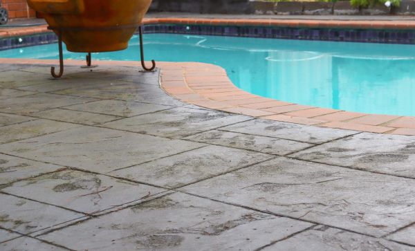 Stamped Patio Construction in Greenville